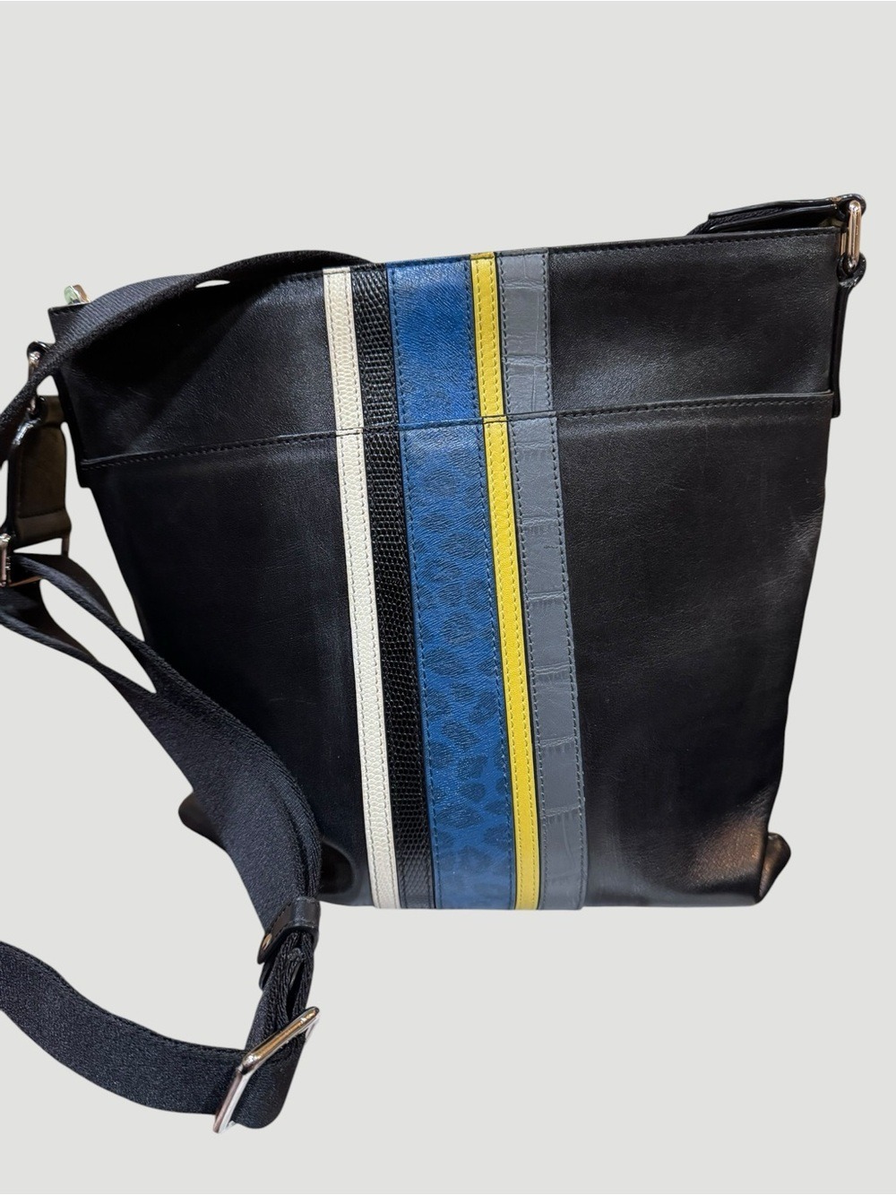 MCM Leather Messenger Bag